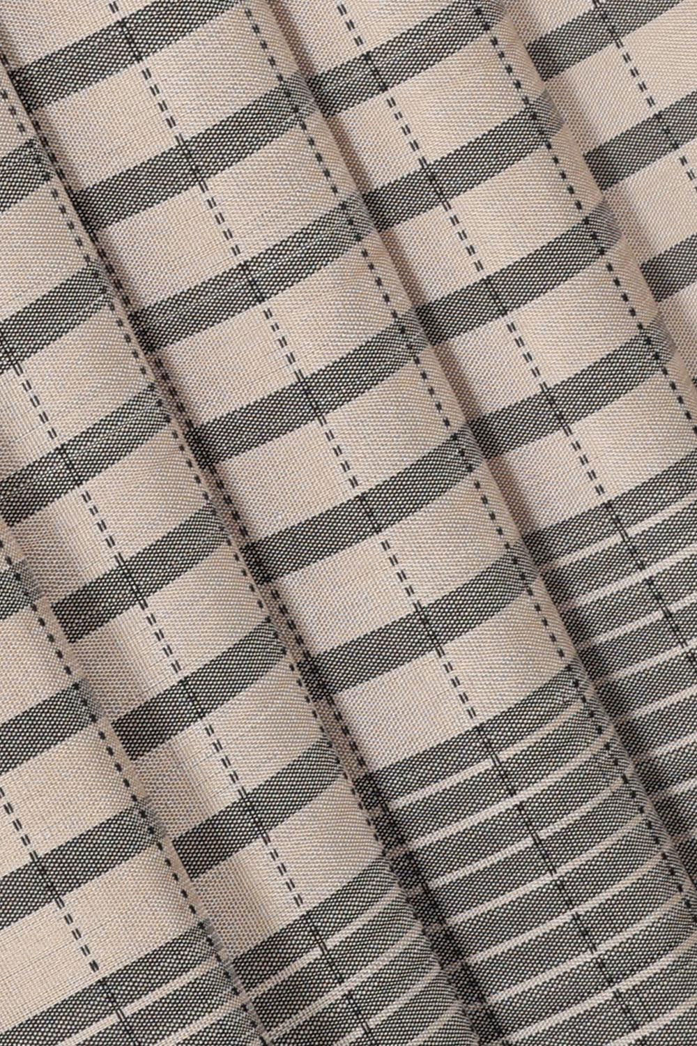 Image of Arani Silk Grey-Cream Saree